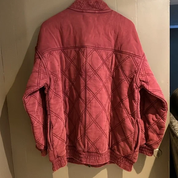 Free People Juno Quilted Jacket in Port color Sz Medium NEW - Picture 14 of 15